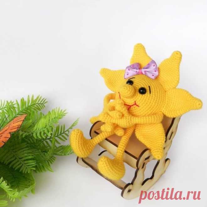 Солнышко из пряжи