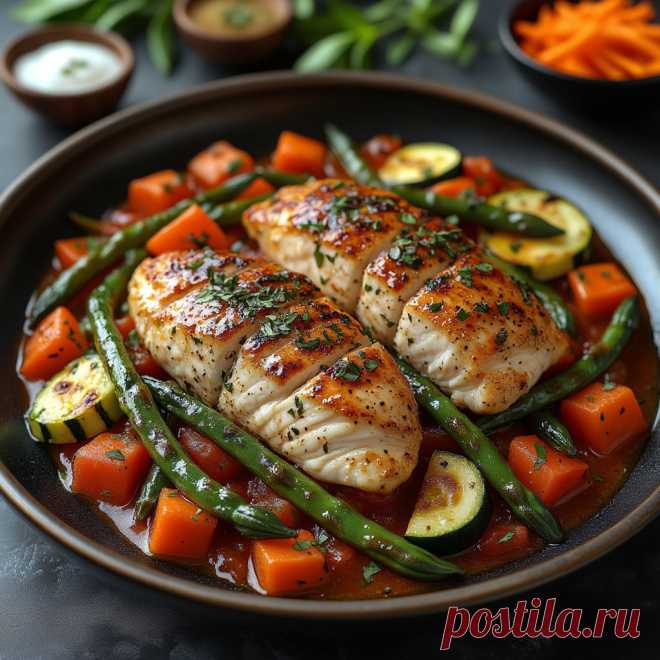 Куриное филе по азиатски для ПП и диабетиков. Домашние рецепты. | «Вкусные истории с Таней: творчество, рецепты заготовок на зиму и домашняя кухня». | Дзен