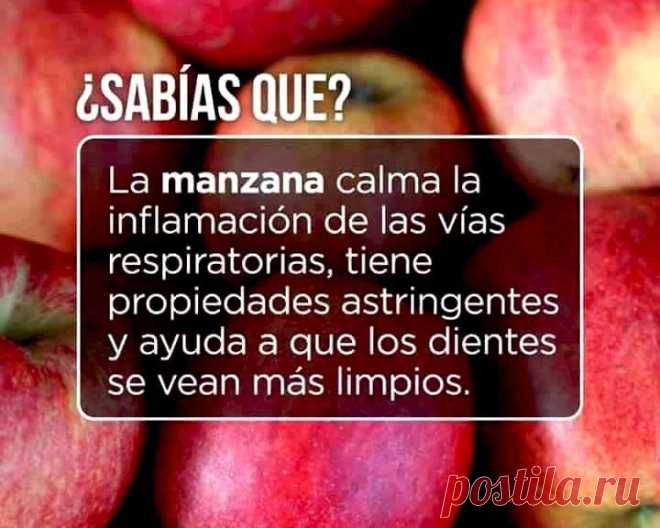 Para qué es buena la manzana