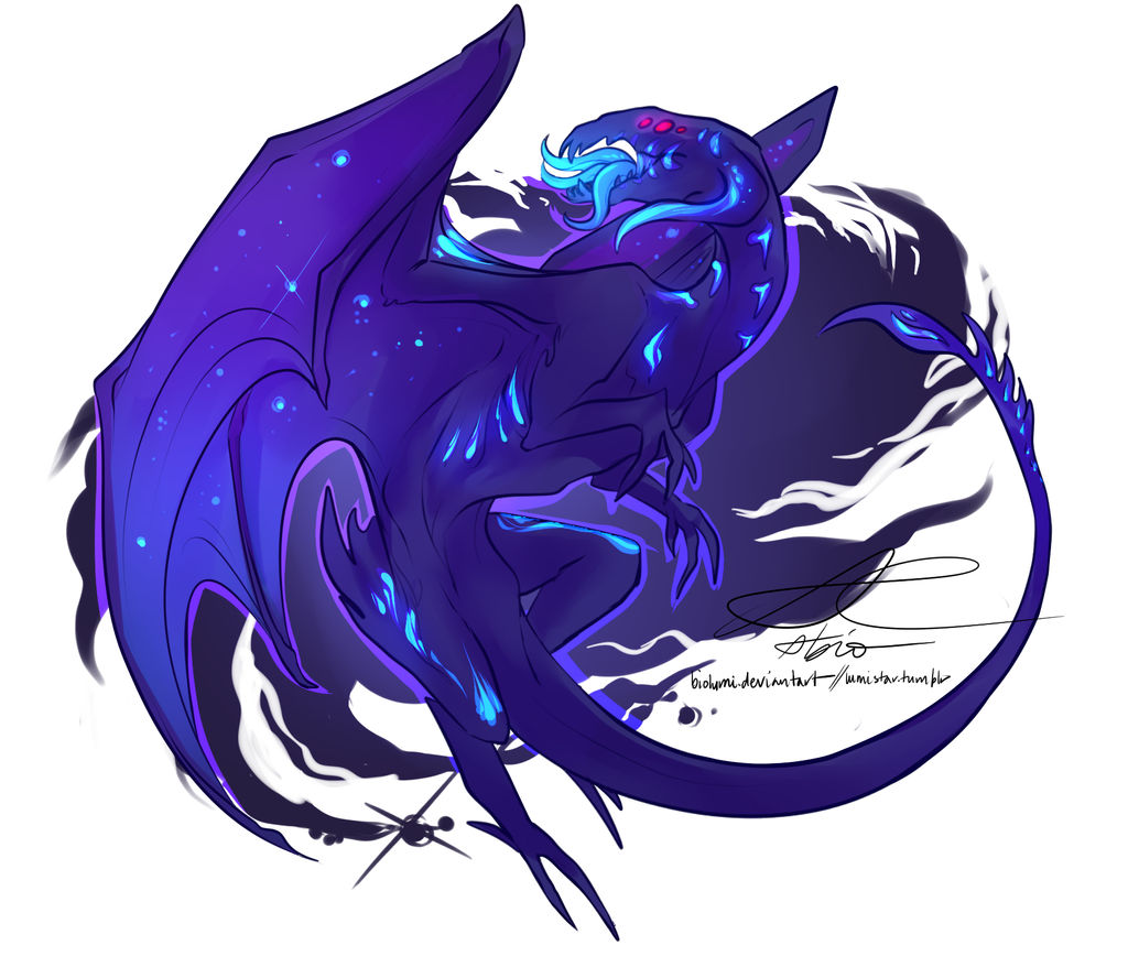 Tier: Galactic Dragon by biolumi on DeviantArt | драконы | Постила