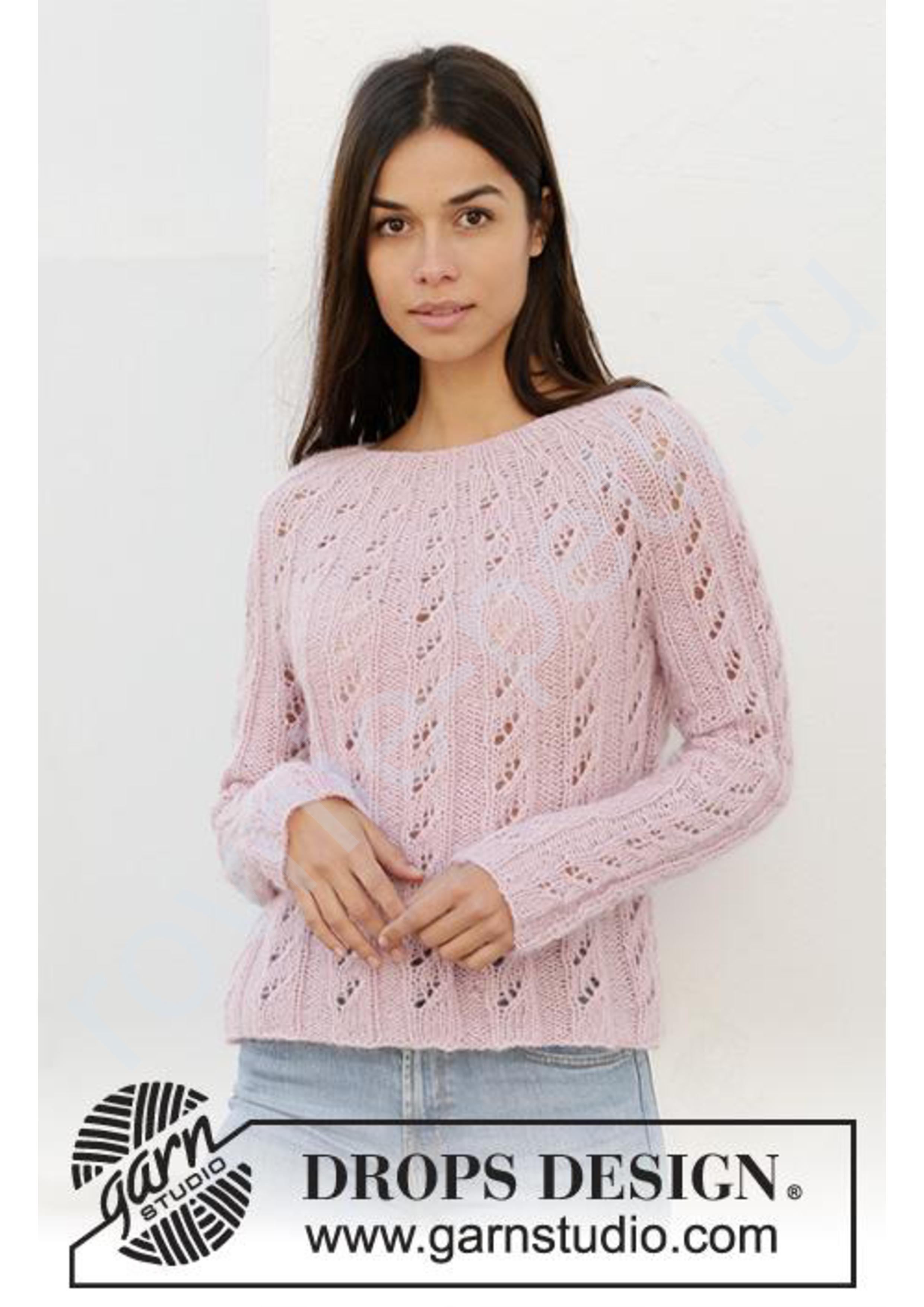 Spinning Ribbons Джемпер Spinning Ribbons от DROPS Design. | Вяжем спицами -3 | Постила